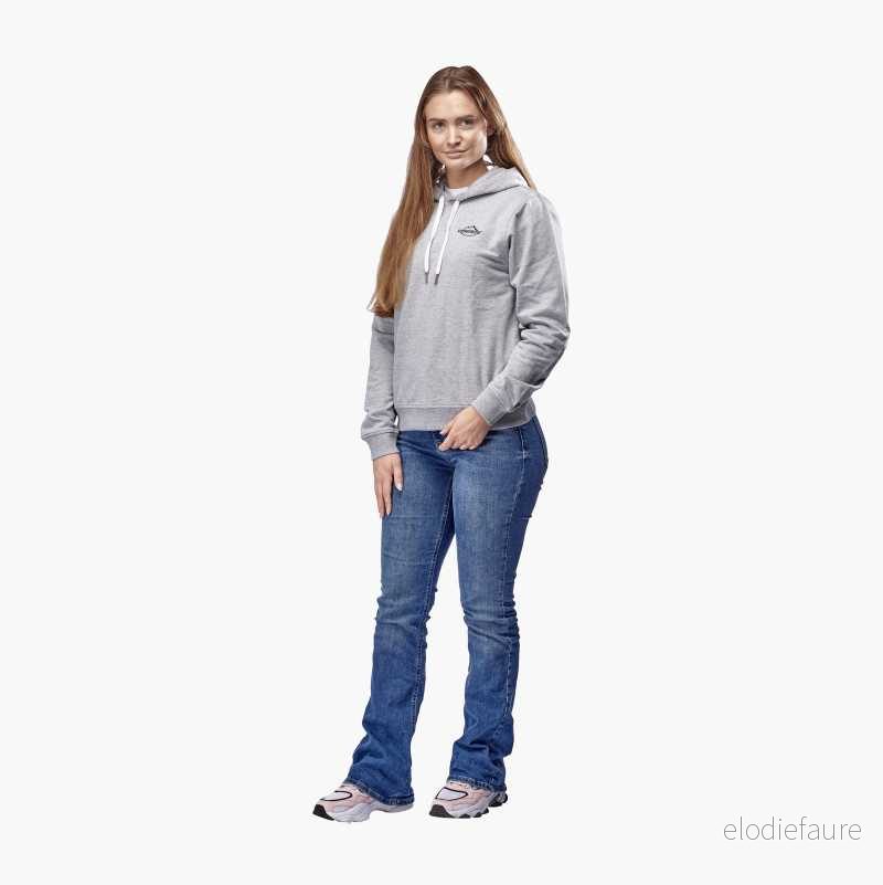 Hoodie, dame, gråmelange v:2103953 Hoodie, dame, gråmelange v:2103953