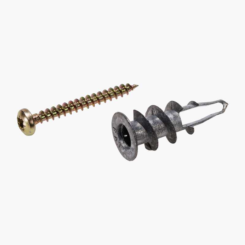 Gipsanker med skrue, 4 x 35 mm, 20 stk. v:4567444 Gipsanker med skrue, 4 x 35 mm, 20 stk. v:4567444