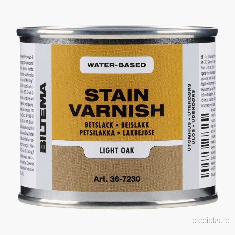 Beislakk, vannbasert, lys eik, 200 ml v:8797343 Beislakk, vannbasert, lys eik, 200 ml v:8797343
