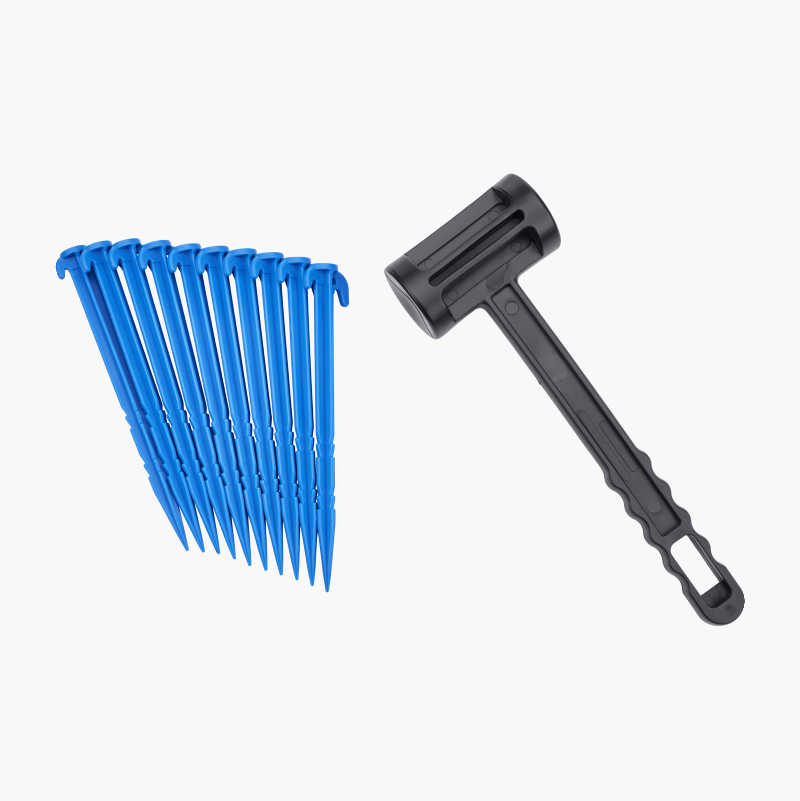 Plastslegge med teltplugger v:9296961