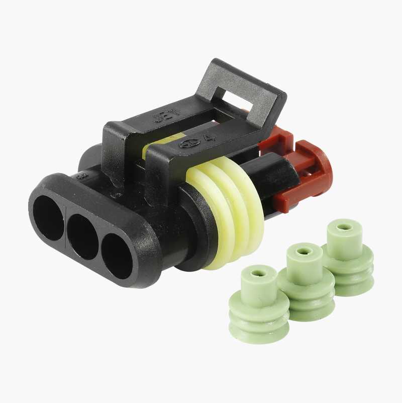 Hylsekontakter, 3 stift, 10 stk. v:7651653