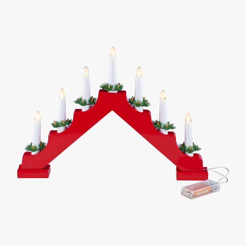 Adventsstake, 7-armet, batteridrevet v:2386997