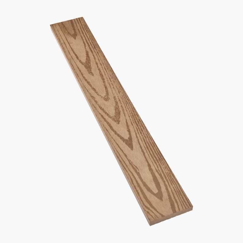 Dekklist til terrassebord av kompositt, 2800 x 70 x 12 mm, lysebrun v:5731700