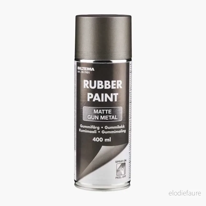 Gummilakk, Gun metal, 400 ml v:9268590 Gummilakk, Gun metal, 400 ml v:9268590
