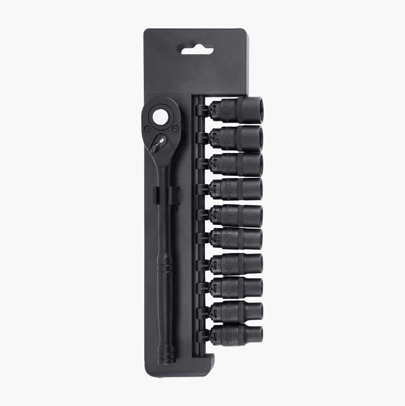 Pipenøkkelsett 1/2", 11 deler v:4154296 Pipenøkkelsett 1/2", 11 deler v:4154296