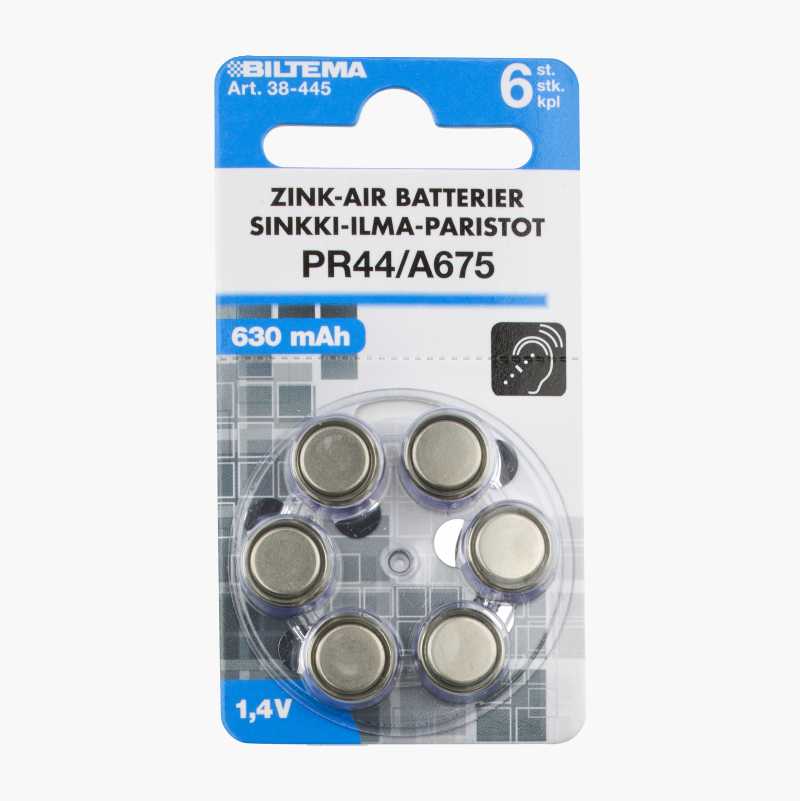 PR44 Zink-Air batteri, 6-pakning v:2182555 PR44 Zink-Air batteri, 6-pakning v:2182555