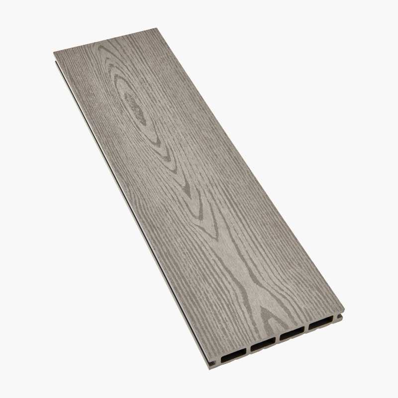 Terrassebord av kompositt, 2800 x 145 x 21 mm, lysegrått, 0,406 m² v:4254267