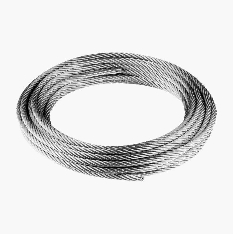 Stålvaier, 6 mm x 10 m v:1462766 Stålvaier, 6 mm x 10 m v:1462766