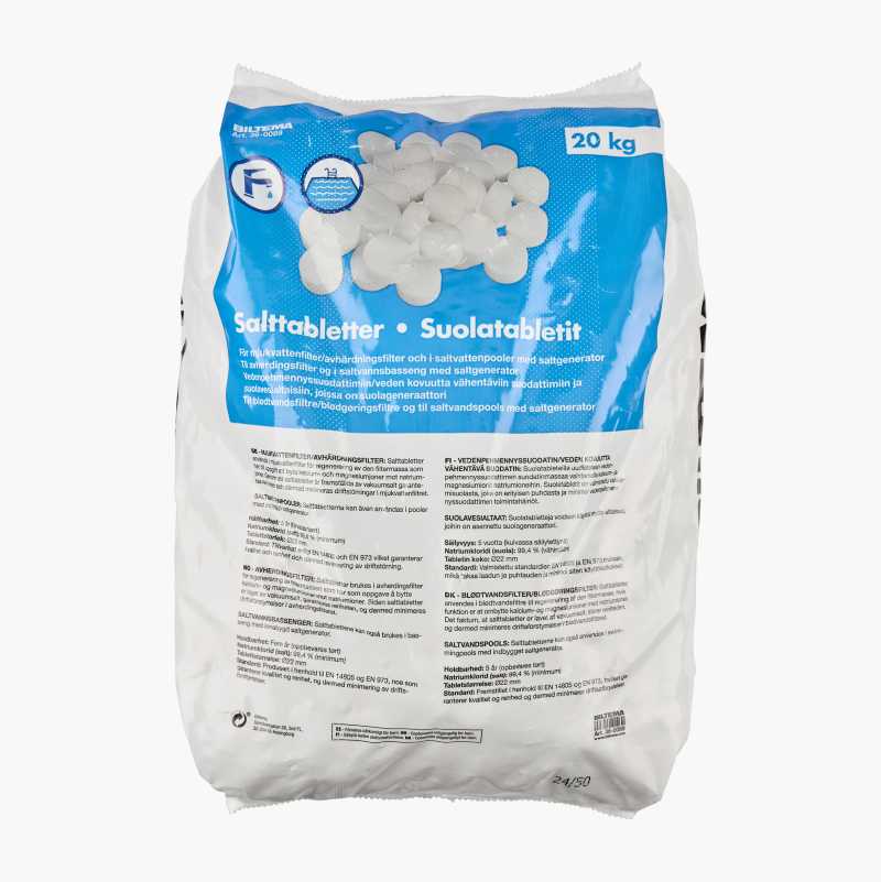 Salttabletter, 20 kg v:2160600