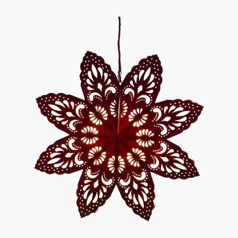 Adventsstjerne mørkerød, 60 cm v:8900198 Adventsstjerne mørkerød, 60 cm v:8900198