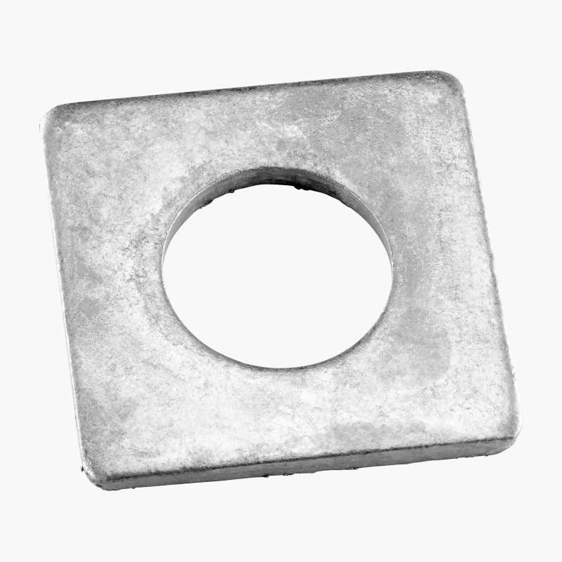 Firkantskive M25, 50 x 50 mm, varmforsinket, 10 stk. v:7585427 Firkantskive M25, 50 x 50 mm, varmforsinket, 10 stk. v:7585427