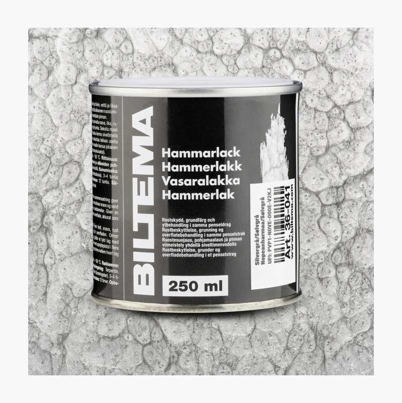 Hammerlakk, sølvgrå, 250 ml v:6656821