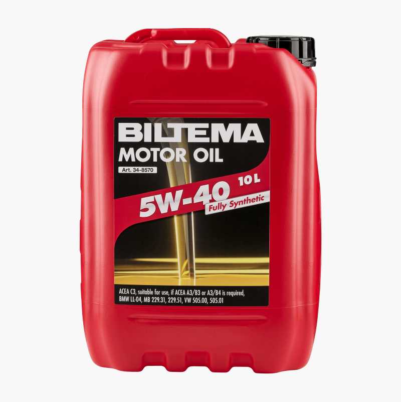 Helsyntetisk motorolje 5W-40, ACEA C3, A3/B3, A3/B4, 10 L v:8840193 Helsyntetisk motorolje 5W-40, ACEA C3, A3/B3, A3/B4, 10 L v:8840193