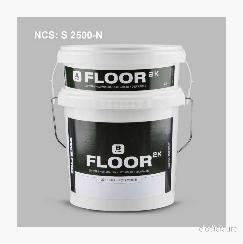 Gulvmaling FLOOR 2K, lysegrå, 4 kg v:9433999