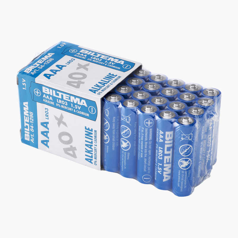 AAA/LR03 Alkalisk batteri, 40-pakning v:3899818 AAA/LR03 Alkalisk batteri, 40-pakning v:3899818