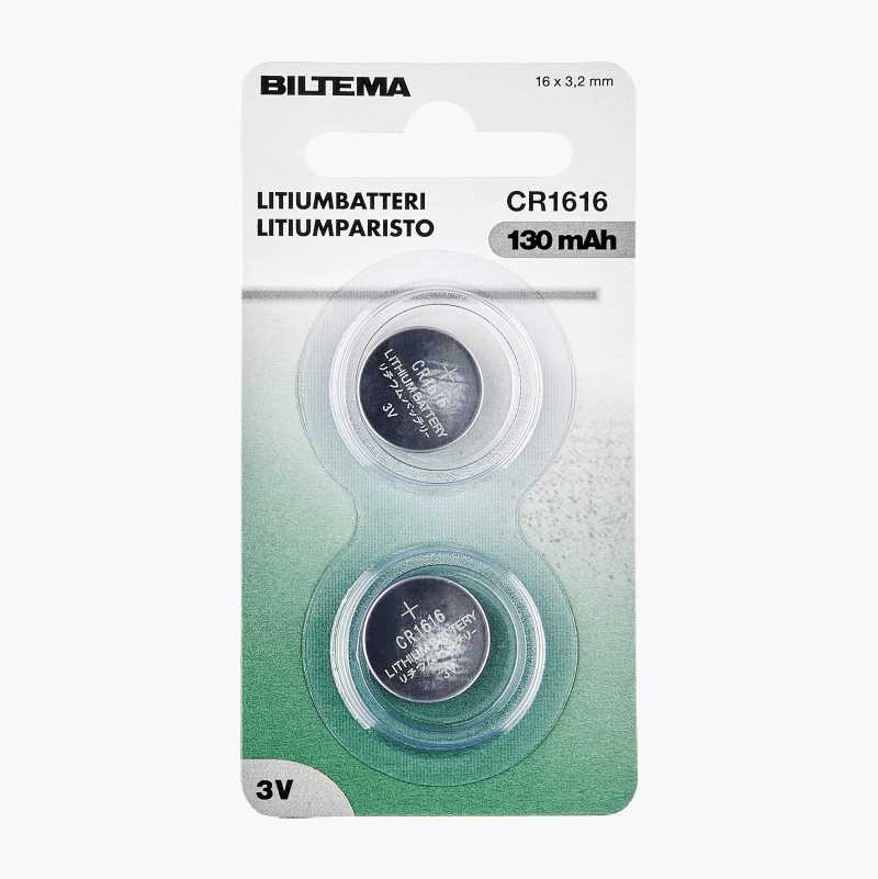 CR1616 Litiumbatteri, 2 stk. v:7961695 CR1616 Litiumbatteri, 2 stk. v:7961695