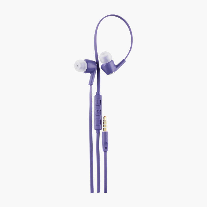 In-ear-hodetelefoner, 3,5 mm kontakt, lilla v:3025606