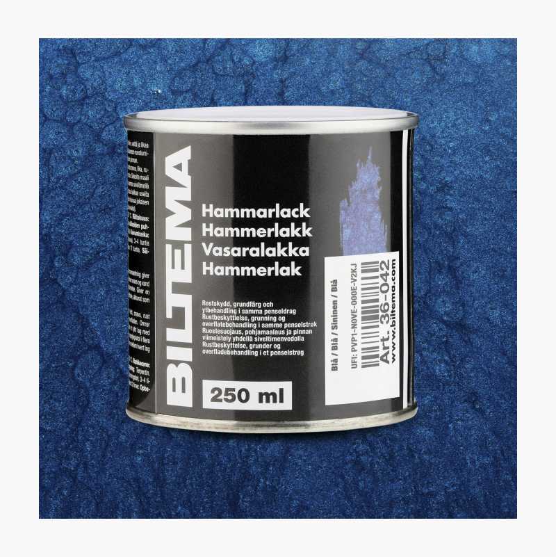 Hammerlakk, blå, 250 ml v:3120378
