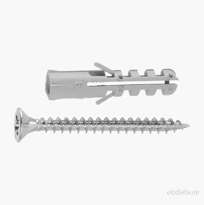 Plugg med skrue, 6 x 30 mm, 20 stk. v:1363379