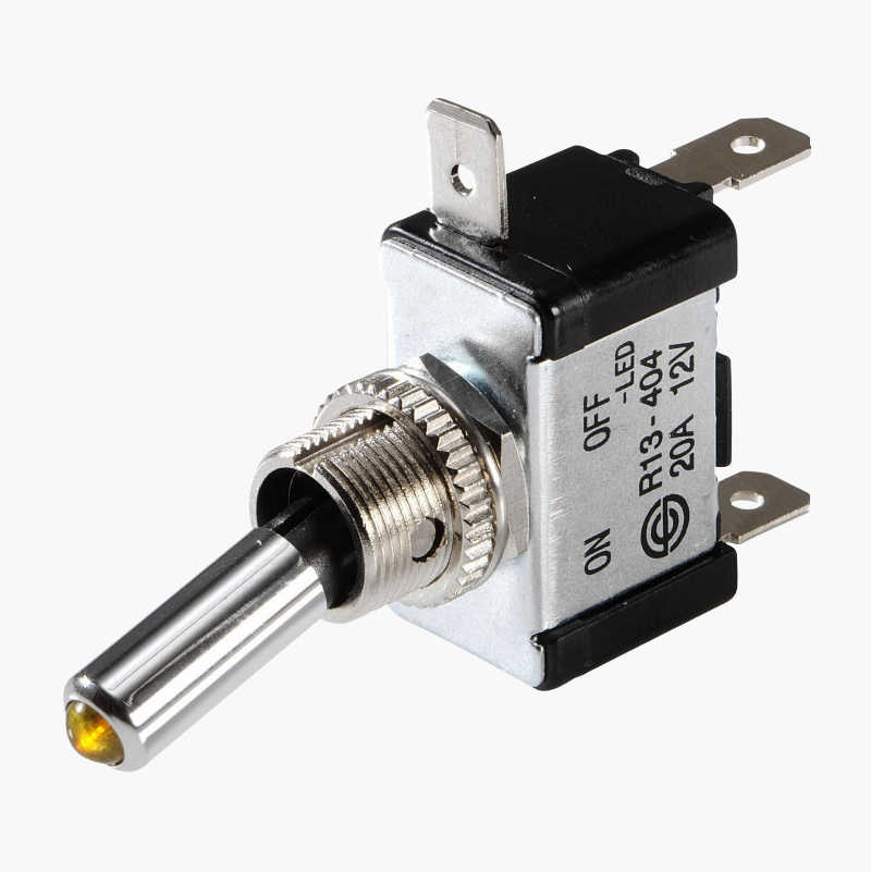 Vippestrømbryter, gul diode, 12 V, 20 A v:9657303