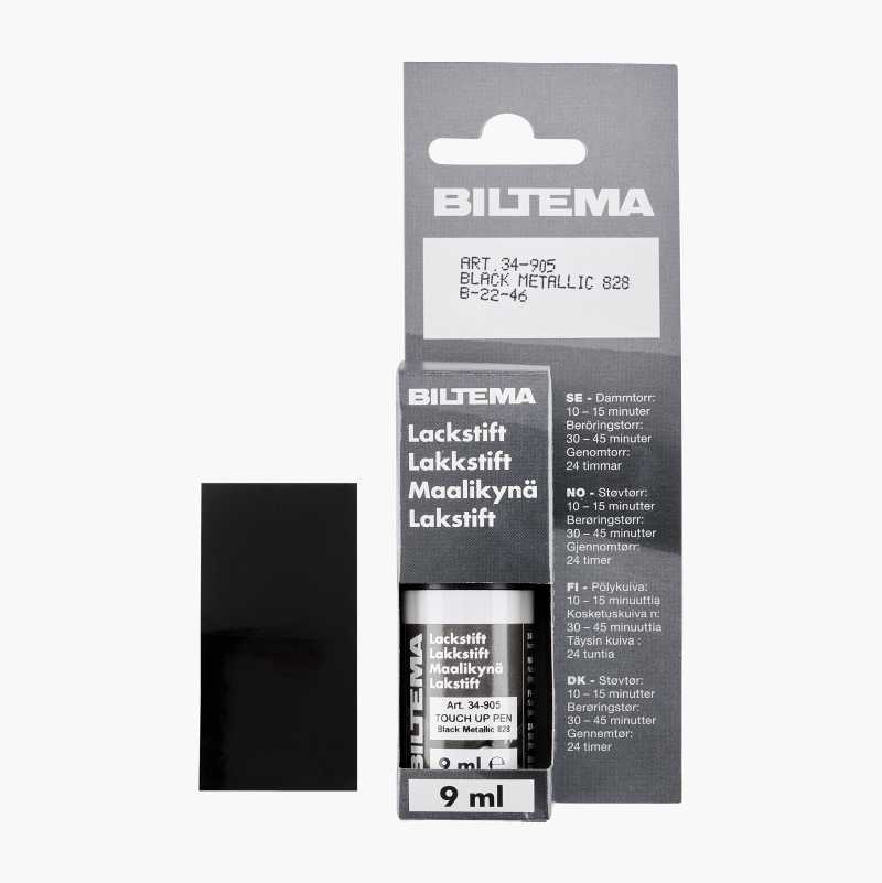 Lakkstift, svart metallic 828, 9 ml v:8968115