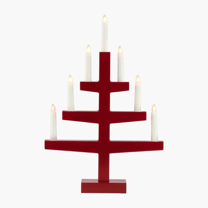 Adventsstake, 7-armet, rød v:4092718