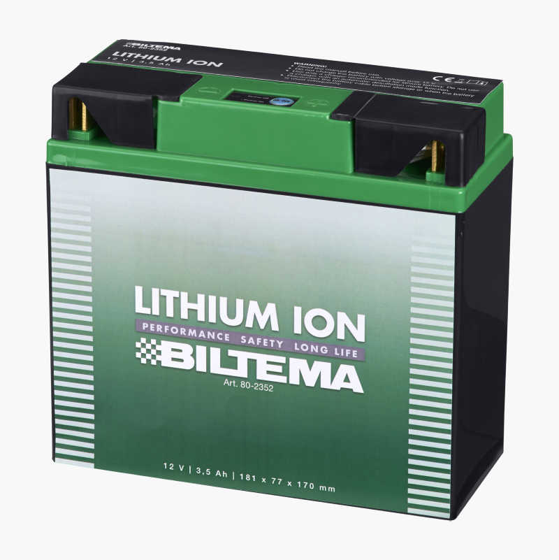Fritidsbatteri gressklipper Litium LiFePO4, 12 V, 3,5 Ah, 170 x 181 x 77 mm v:1623978
