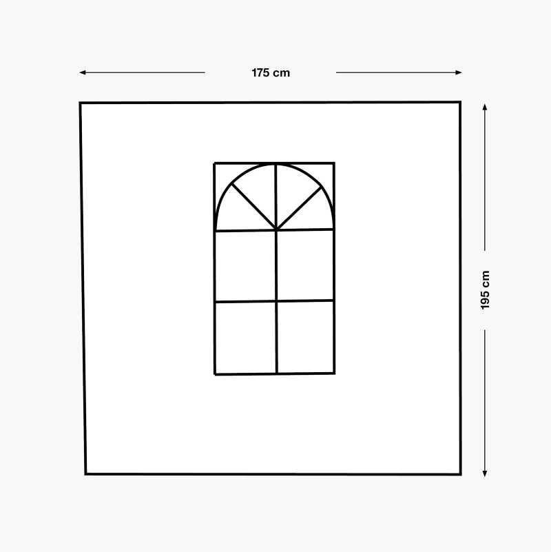 Teltvegg, 175 x 195 cm v:4865070 Teltvegg, 175 x 195 cm v:4865070