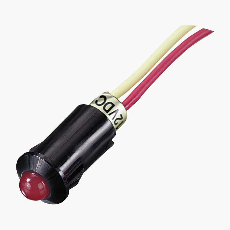 LED-indikatorlampe, rød, 12 V v:8257997