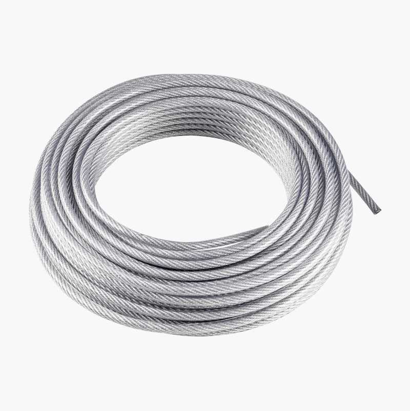 Stålvaier, belagt, 4 mm x 25 m v:4522542 Stålvaier, belagt, 4 mm x 25 m v:4522542