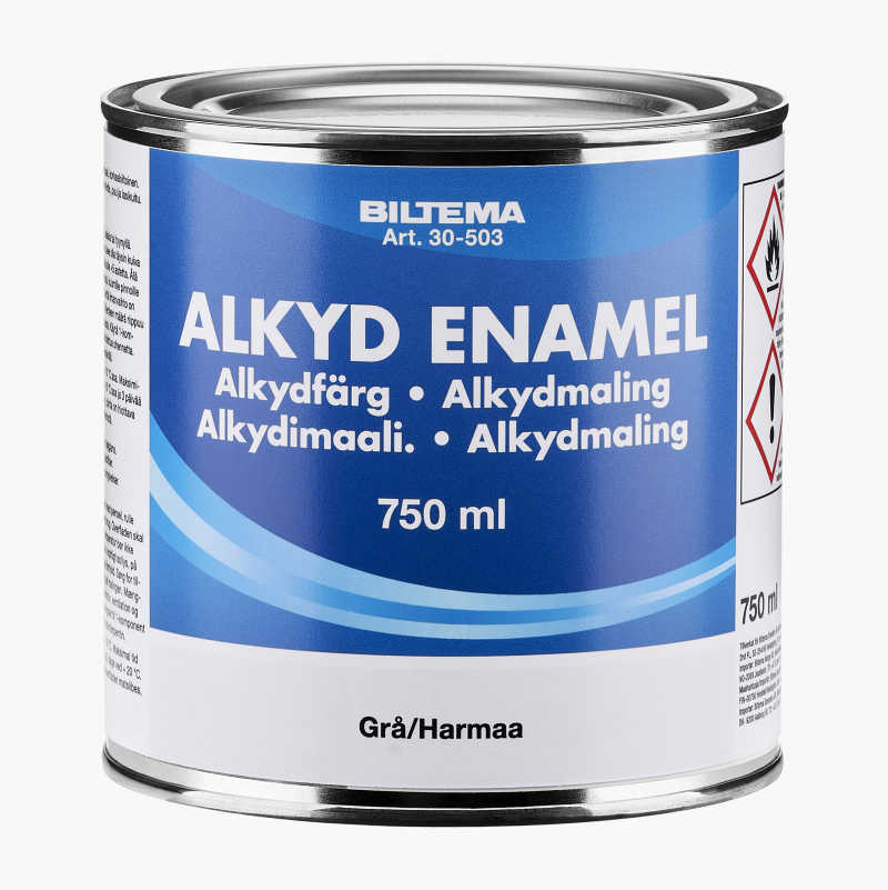 Alkydmaling, grå 0,75 liter v:9449456