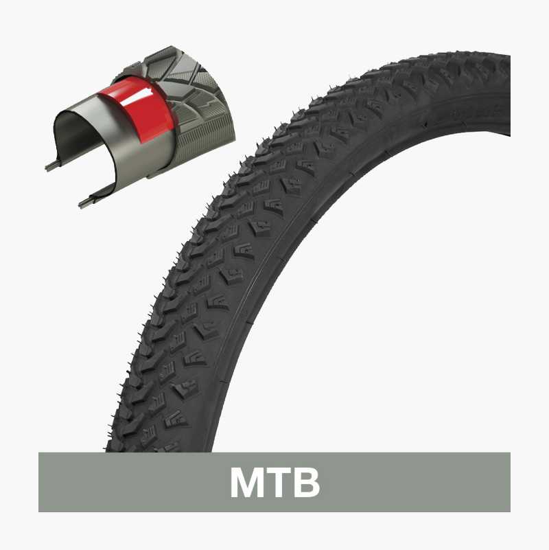 Sykkeldekk ekstra forsterket MTB 26", 50-559 MM v:7858315