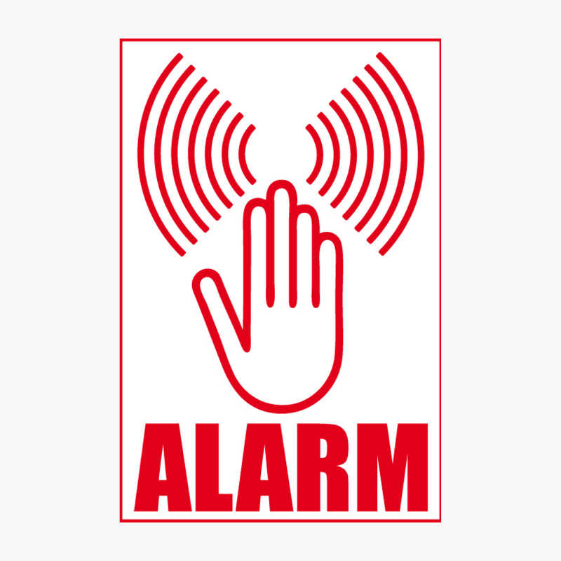 Alarmdekal, 10-pakning v:4021185